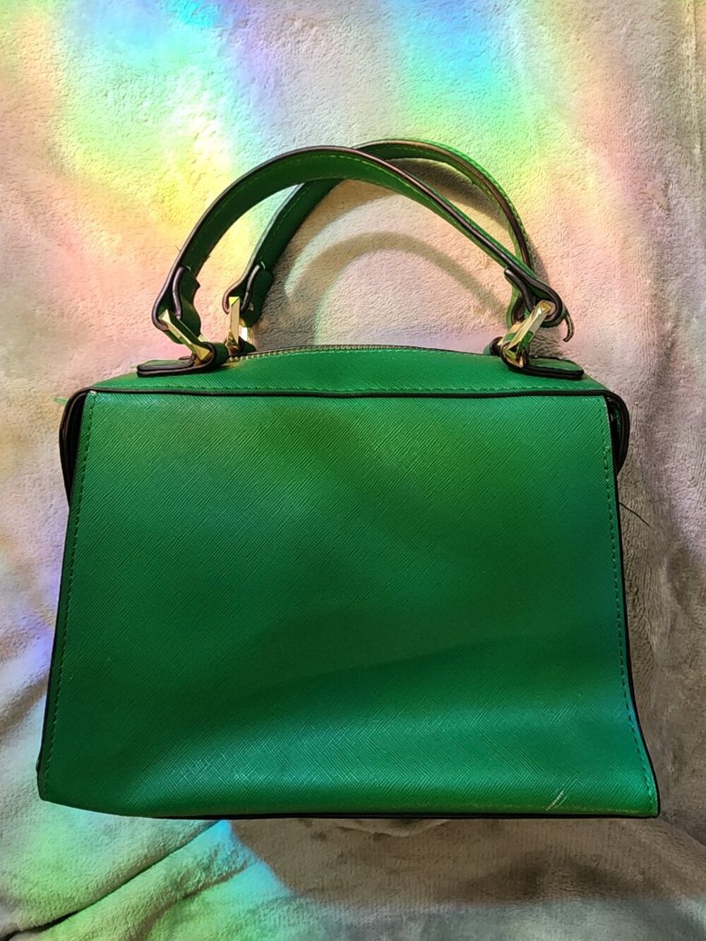 GUC Women's Steve Madden Kelly Green satchel crossbody bag - Picture 2 of 16